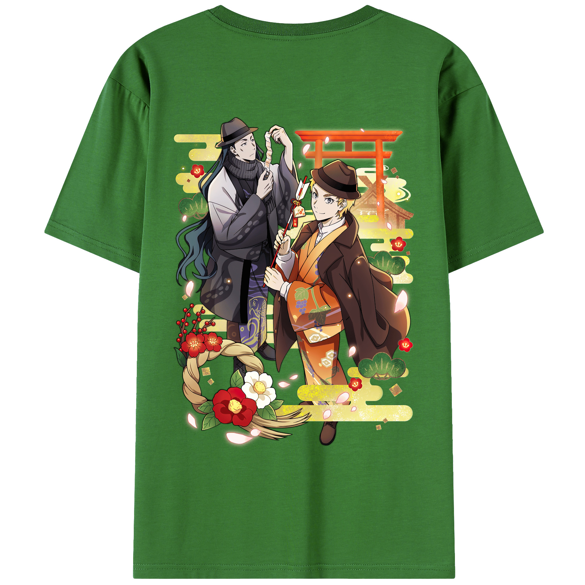 （画像用） 文豪ストレイドッグス Bungo Stray Dogs レディース半袖Tシャツ(バックプリント)